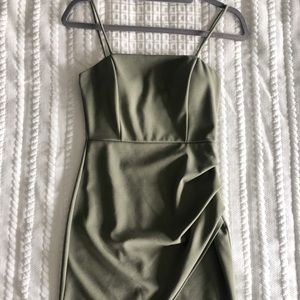 Sage Green Bodycon Mini Dress